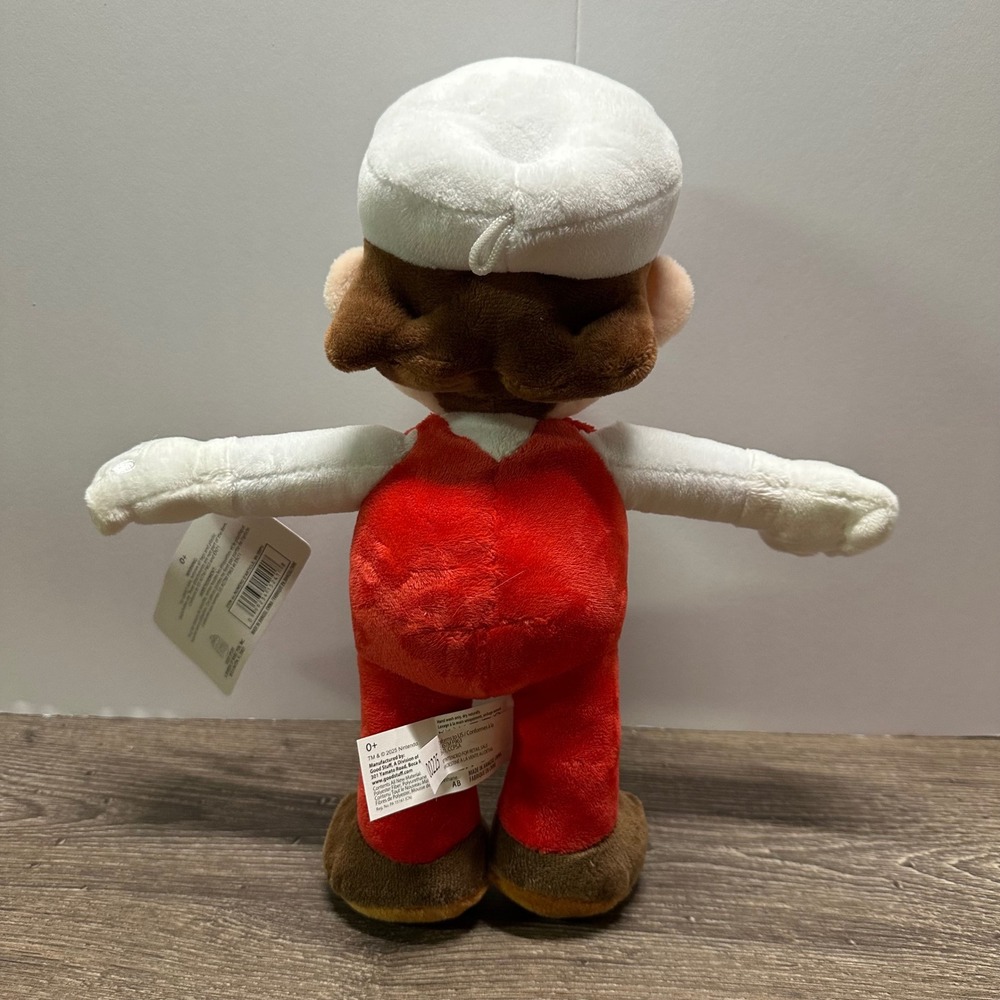 Nintendo Super Mario Fire Mario Plush 10 Inch Stuffed Toy Good Stuff 2025 NWT - Picture 2 of 5